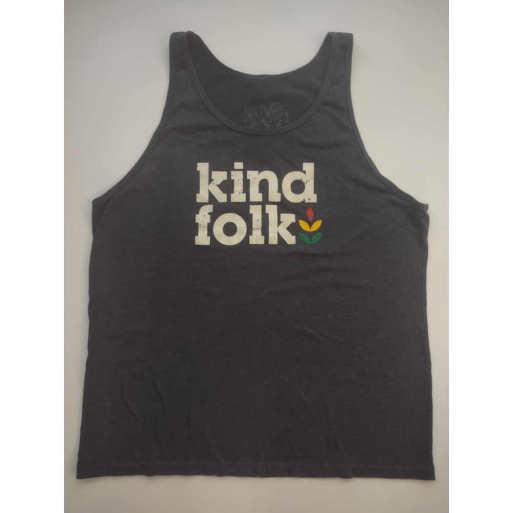 Will Evans Kind Folk Concert Gray Tank Top Shirt Size‎ Medium